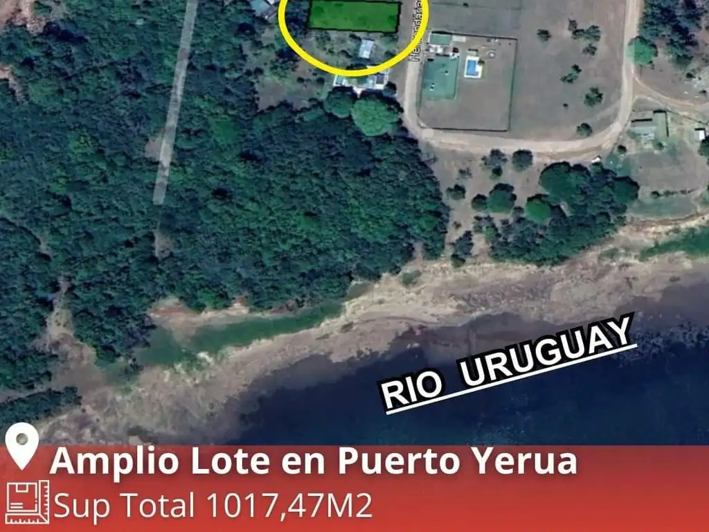 Hermoso lote a metros del río - Pierto Yeruá